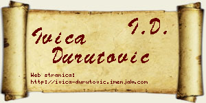 Ivica Durutović vizit kartica